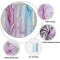 thumbnail image 5 of Abstract Purple and Blue Marble Shower Curtain for Bathroom Gradient Watercolor Gold Sand Waterproof Shower Curtains Modern Art Aesthetic Shower Curtain with Hooks Decorative, 72x72 Inch, 5 of 6