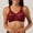 #0136-Red, variant on Women's Sheer Floral Embroidered Wireless Bra, Thin Demi Cup No Padding, Soft Stretch Nylon, Smooth Seamless Full Coverage for Daily Casual Gift