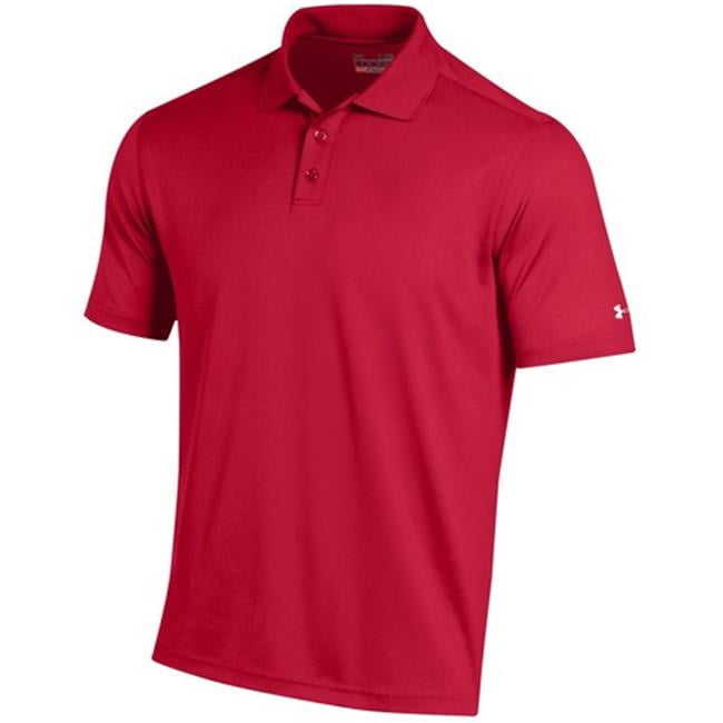 Mens Performance Polo T-Shirt - Red\u0026#44 