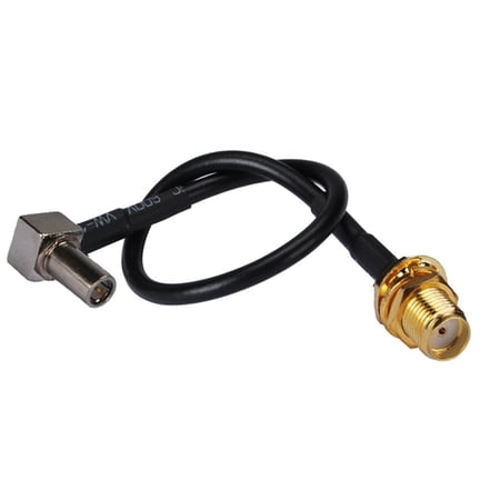 6 inch Rf Connector Ms147 Male Right Angle to Sma Female Nut Straight Assembly Extension Coaxial Cable Rg174 15cm for Wireless Antenna