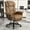 Brown, variant on Ninecer Tall Ergonomic Reclining High Back Executive Office Chair with Footrest, PU Leather, 400lbs Capacity, Black
