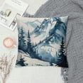 thumbnail image 2 of Throw Pillow Covers Towering Overlapping Square Pillowcases for Home Decor Sofa Car Bedroom Trees Landscape Watercolor Painting Pillow Cases, 2 of 5
