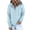 Button Solid-Light Blue, variant on CEHVOM Womens Hooded Button Collar Drawstring Hoodies Pullover Sweatshirts Casual Long Sleeve Tops Shirts
