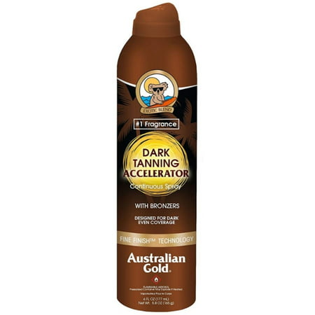 2 Pack - Australian Gold Dark Tanning Accelerator Continuous Spray 6 (Best Tanning Solution Australia)