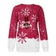 thumbnail image 5 of Pntutb Mujeres Moda Cuello Redondo Navidad Mangas Largas tops Blusa Pullover Sudadera Pntutb Pntutb-5946, 5 of 5