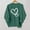 Blackish Green, variant on WTXUE Heart Sweatshirt Love Heart Printed Sweatshirts Graphic Loose Sweatshirts Oversized Sweatshirt Casual Sweatshirts Fall Sweatshirts Lightweight Sweatshirt Blackish Green L