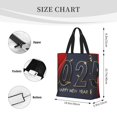 thumbnail image 3 of Fotbe 2025 New Year 2 Bolsa Tote con Estampado para Mujer, Bolsos con Cremallera, Bolsa de Hombro Casual de Gran Capacidad con Bolsillos Internos, 3 of 7