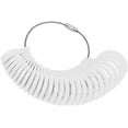 thumbnail image 2 of Plastic Ring Sizer Ring Size Gauge Measuring Tool 0-13 27 Pieces White, 2 of 5