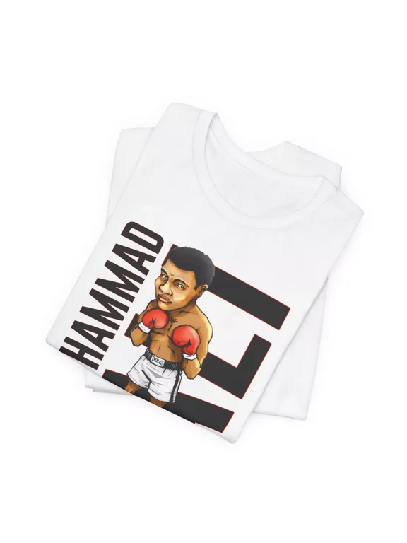 Muhammad Ali Champ Retro Vintage Caricature Premium Blend Graphic T-Shirt