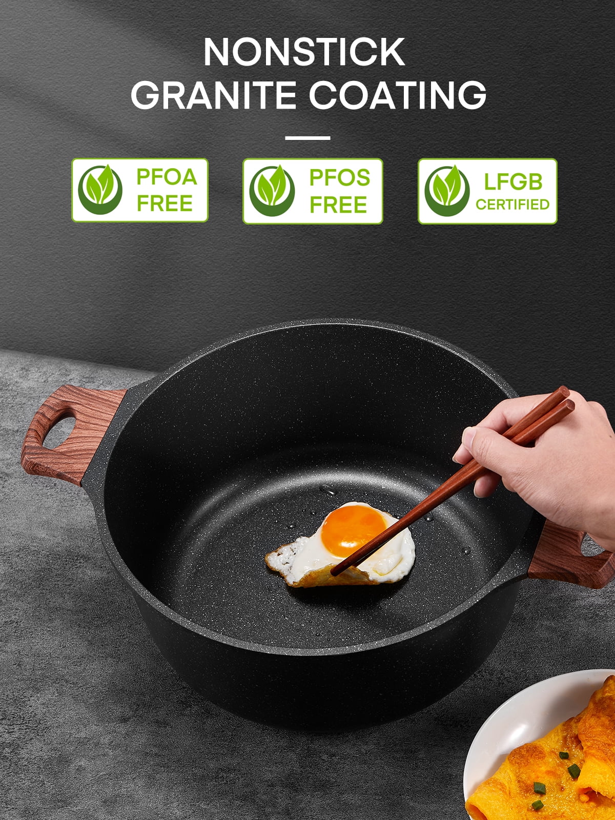 Pans For Cooking, Soup Pot, Five-ply Stainless Steel Saute Pan, Hot Pot 6  Quarts Deep Frying Pan, Induction Compatible Cooking Pan, Saute Pan With Lid,  Dishwasher & Oven Safe - Temu