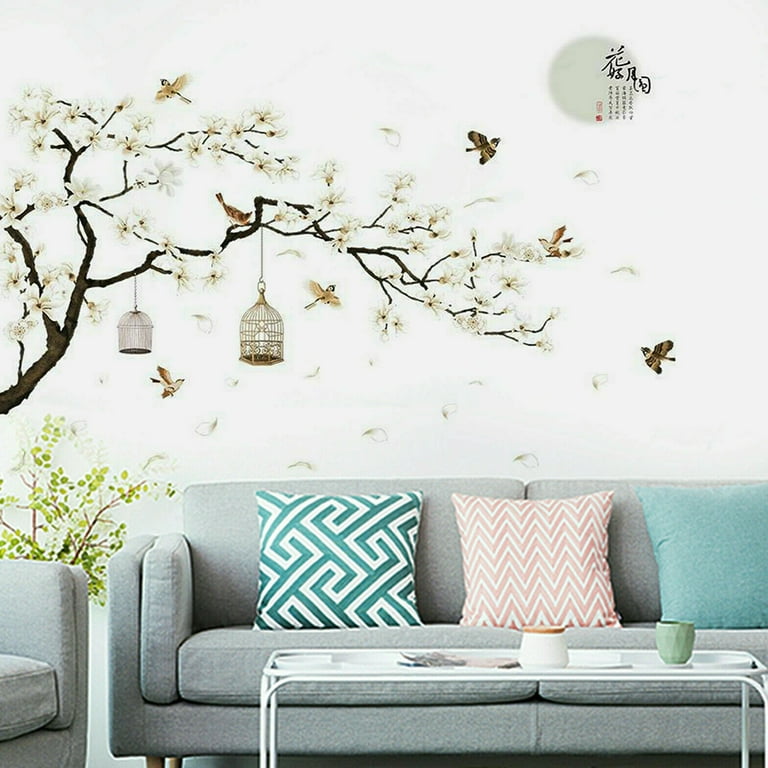 Farfi Blossom Flower Tree Branch Wall Art Sticker Decal Home Bedroom Office  Decor 