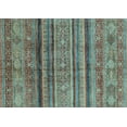 thumbnail image 1 of Ahgly Company Indoor Rectangle Southwestern Light Blue Country Area Rugs, 2' x 4', 1 of 4