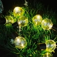 thumbnail image 6 of LINLIN Solar Outdoor Bulb String Lights, 3.5m 10LED Festoon Bulb String Light Globe Light Bulb Fairy Lights Waterproof for Garden Indoor, 6 of 8