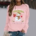 thumbnail image 2 of EHQJNJ Sweat à Fermeture Éclair Femme Joyeux Noël Chandail en Molleton Femme dans Mon Pull de Noël Drôle Arbre de Noël Graphique Pull Décontracté Haut Rouge Col Rond Chandail en Molleton Femme, 2 of 5