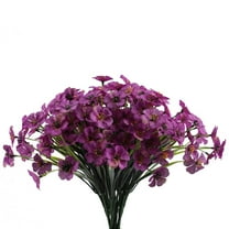 SLYNSHome Artificial Violet Flowers Faux Violet Plants Bouquet Fake Violet,UV Resistant No Fade Artificial Wisteria for Wedding Bridle Bouquet Outdoor Home Garden Office Table Vase