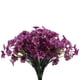 thumbnail image 2 of Protección exterior de flores artificiales violetas - Decoración realista de seda morada con pétalos realistas - 1 pieza, 2 of 4