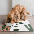 thumbnail image 2 of Boho Retro Floral Pet Feeding Mat-Absorbent Pet Placemat for Food and Water Bowl, with Waterproof Rubber Backing, Quick Dry Water Dispenser Mat for Dog and Cat (16"x24"), 2 of 7