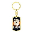 thumbnail image 4 of Black Jack Keychain Dog Tag Stainless Steel or 18k Gold, 4 of 16