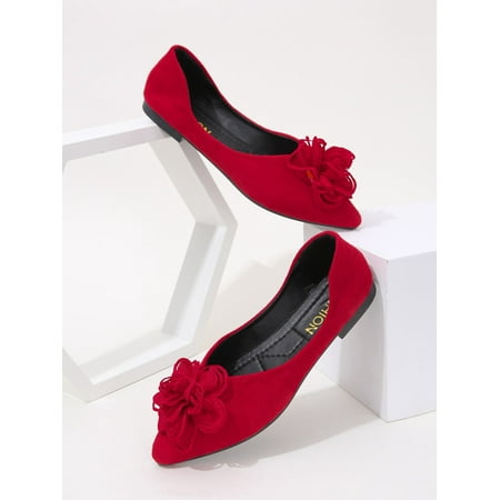 

Floral Appliques Ballet Flats Women‘s Footwear