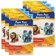 thumbnail image 2 of Creativity Street Pom Pon Animal Kit, Lion & Elephant, Assorted Sizes, 2 Animals Per Kit, 6 Kits, 2 of 2