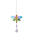thumbnail image 1 of Adorno de cristal colgante de colibrí/libélula/mariposa para el hogar, jardín, oficina, boda, 1 of 5