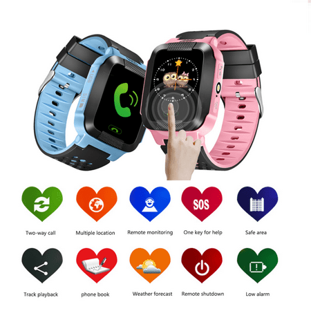Holiday Clearance Smart Watch for Kids - Smart Watches for Boys Smartwatch LBS Tracker Watch Wrist Android Mobile Camera Cell Phone Best Gift for Girls Children (Best Long Lasting Watches)