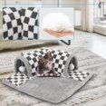 thumbnail image 5 of Cooling Kitten Tunnel Bed Mat, Perfect Kitten Gift Toy, 3D Memory Foam Cat Tunnel Cooling Mat, Detachable & Machine Washable, Non-Slip Bottom, Silver S, 5 of 5