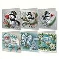 thumbnail image 3 of 6 Pack DIY Diamond Art Painting Greeting Card Kit Christmas, 5D Diamond Art Christmas Birthday Holiday Foldable Card, 3 of 9