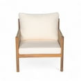 thumbnail image 6 of Christopher Knight Home Boho Outdoor Lounge Chair, Rope Accent, Solid Wood Frame, Beige Cushion, 6 of 6