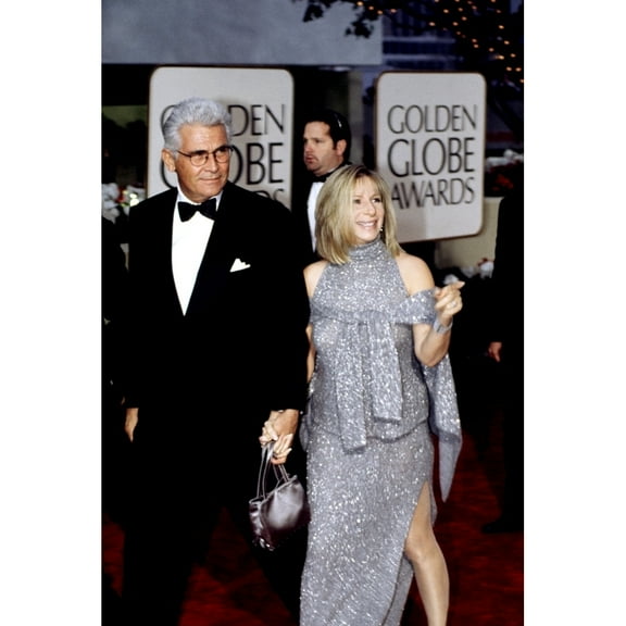 James Brolin Barbra Streisand Arriving At The Golden Globe Awards January 2000 Celebrity