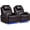 PU66006-brown-2, variant on SET of 2 Dual Motor Power Swivel Rocker Recliner Chair with Heat and Massage,Electric Glider Rocking Chairs for Nursery,Theater Seating with LED Lights, USB A/USB C Ports for Living Room