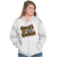 thumbnail image 5 of Retro Candy Small Sweet Tootsie Roll Zip Hoodie Sweatshirt Women Brisco Brands M, 5 of 6