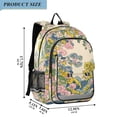 thumbnail image 2 of FORMRS Unisex School Backpack 17" Student Travel Bag with Laptop Compartment, Pink Floral Wave, 2 of 7