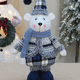 thumbnail image 5 of Christmas Snowman Dolls Cute Blue Bear Series Christmas Ornament Santa Deer Toys for Kids Gift New Year Festival Decoration, 5 of 5