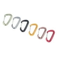 thumbnail image 1 of Caribeener Clips, 6 mosquetones con anillo en D, mosquetón con anillo en D, gancho de resorte, diseño de clase mundial, 1 of 8