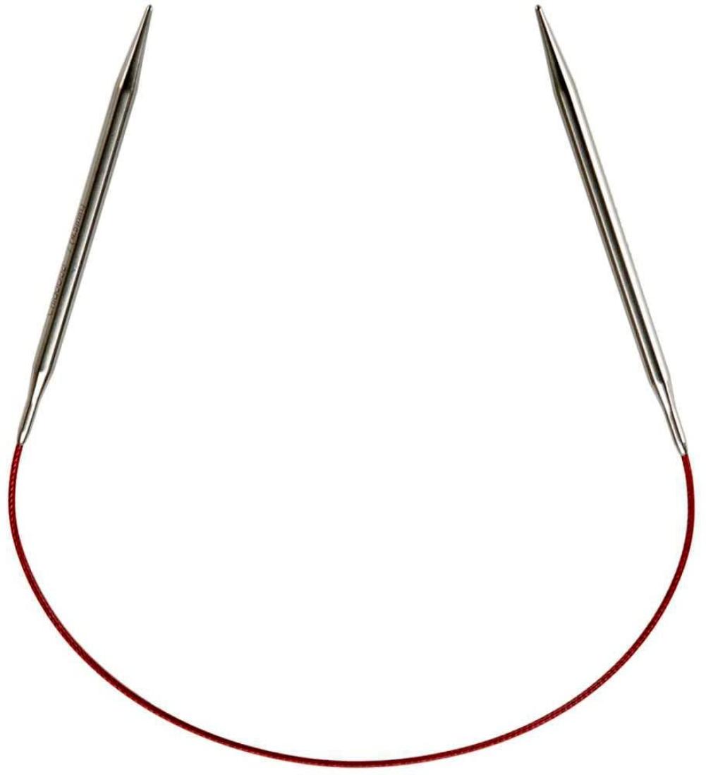 61cm ChiaoGoo Red Lace Circular 24-inch 8mm 7024-11 Stainless Steel Knitting Needle; Size US 11