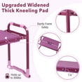 thumbnail image 5 of Garden Kneeler Upgraded, Gardening Kneelers Stool with Rugged & Sturdy Steel Frame, Garden Seat and Kneeler Bench with Tool Pouch, EVA Foam Pad Protects Your Knees(Purple), 5 of 7
