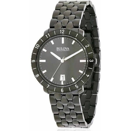 Accutron Black Bracelet - Bulova Accutron II Moonview Black Men's Watch, 98B218