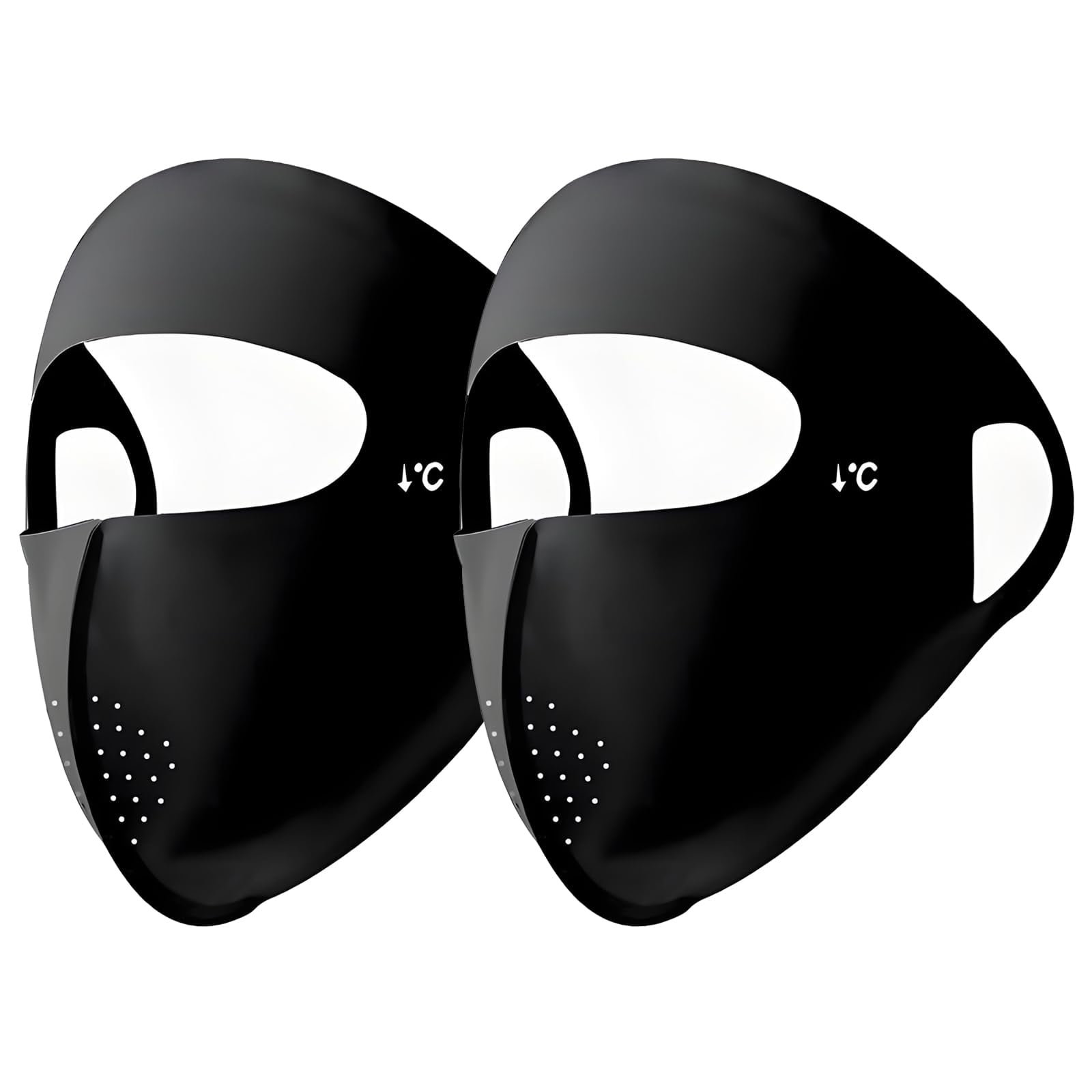 UPF 50+ Full Face Mask UV Protection Full Face Sun Shield Breathable Cooling Ice Silk Summer Face Mask for Women Men