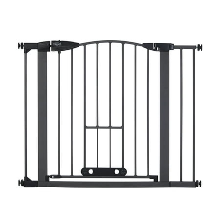 North States MyPet Wide Metal Deco EasyPass Pet Gate, Expands to 40.5" Wide