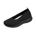 thumbnail image 2 of Women's Woven Orthopedic Breathable Shoes Comfortable Walking Sneakers with Arch Support Wide Fit Go Walk Slip on Tenis Comfy Work Slip Ins Loafers Standing All Day Soft Foam Summer Shoes Hands Free, 2 of 6