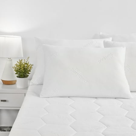 Zen Bamboo Gel Pillow With Hypoallergenic Bamboo Cover Walmart Com