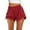 Red, variant on ohmzyzo Women's Running Shorts Summer High Waisted Quick Dry Athletic Work Out Gym Zipper Pocket Shorts with Liner