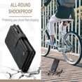 thumbnail image 6 of ELEHOLD for Samsung Galaxy A36 5G Case for Men Women Wallet Case, Premium Leather Shockproof Purse Case with Credit Card Slots Zipper Pocket Anti-Loss Wriststrap Samsung Galaxy A36 5G,Black, 6 of 9