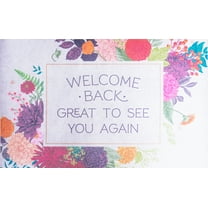Multy Mats 20x31.5in Welcome Back Great To See You Floral