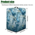 thumbnail image 7 of ZIATUBLES Blue White Marble Print Juicer Cover Canvas Kitchen Appliance Dust Cover with Top Handle Stain Resistant Countertop Decor Accessories, Size S, 8 "W x 8 "D x 17 "H, 7 of 7