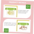 thumbnail image 3 of 4 Cajas de Almacenamiento de Alimentos con Sello Hermético de PP y Silicona. Compartimentos para Aperitivos y Leche., 3 of 8