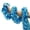 light blue, variant on 5pcs Christmas Tinsel Garland,PET Flocked Garland with Wire Stem for Christmas Tree Decorations