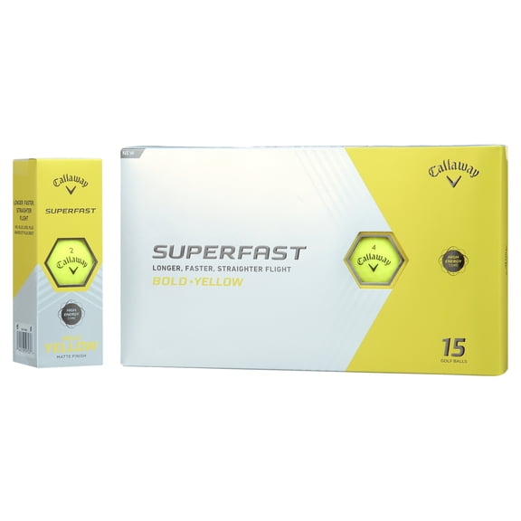 Callaway Superfast 2022 Golf Balls, 15 Pack