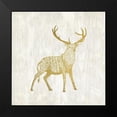 thumbnail image 2 of Kimberly, Allen 15x15 Black Modern Framed Museum Art Print Titled - Forest Animals 1, 2 of 5